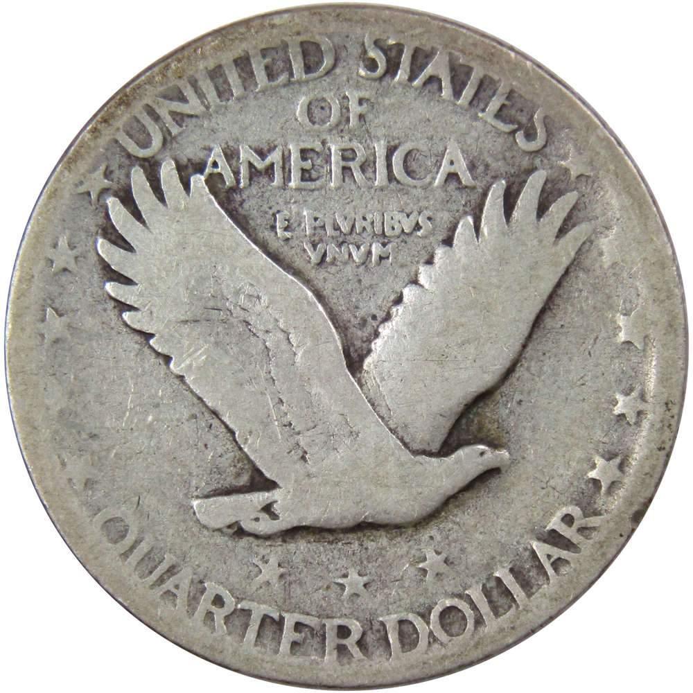 1927 S Standing Liberty Quarter G Good 90% Silver 25c US Type Coin Collectible