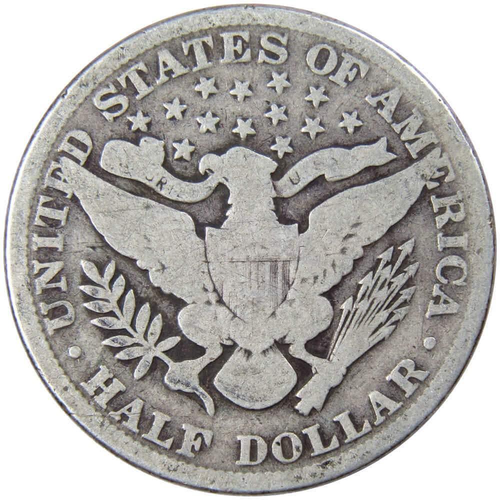 1901 Barber Half Dollar AG About Good 90% Silver 50c US Type Coin Collectible