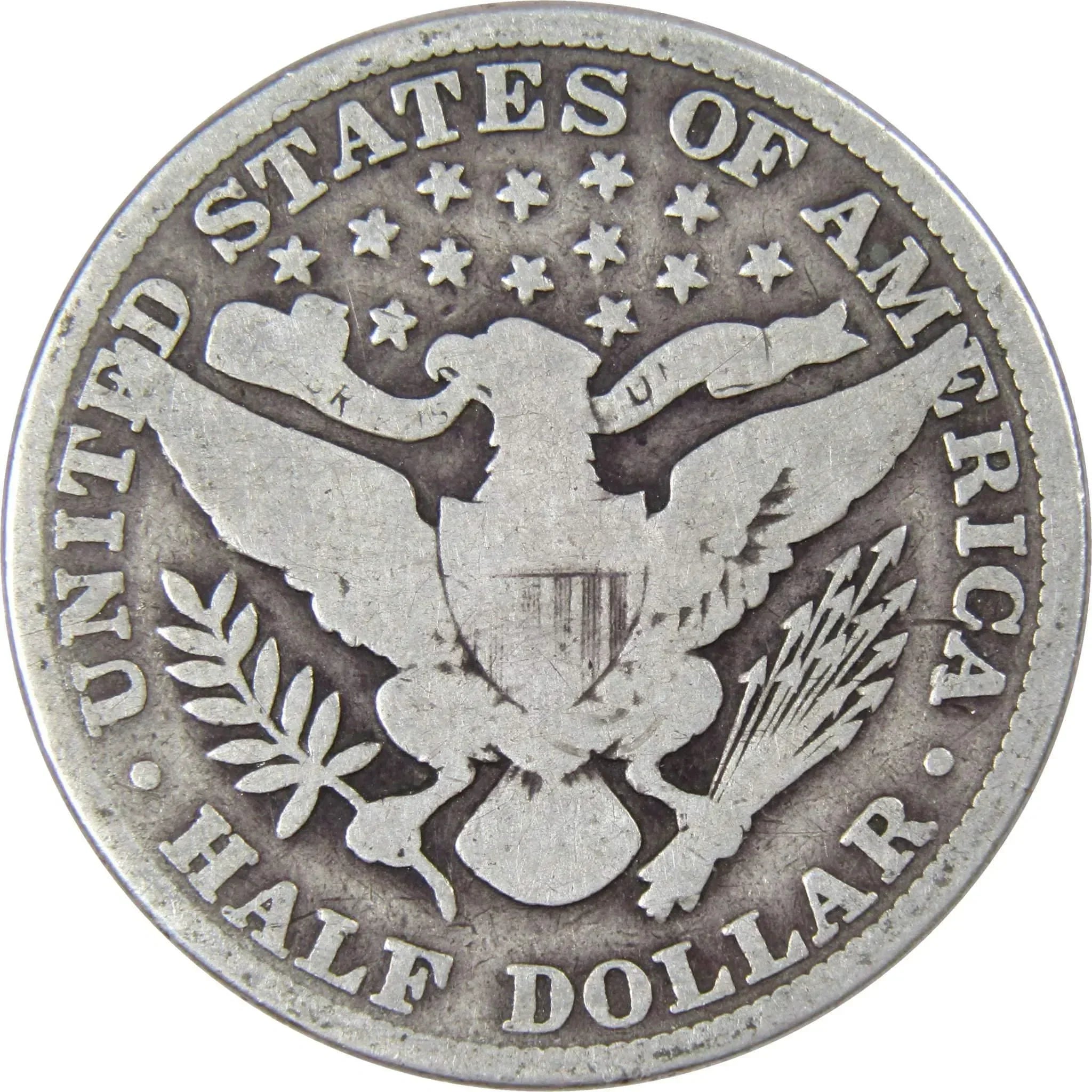 1909 Barber Half Dollar G Good 90% Silver 50c US Type Coin Collectible