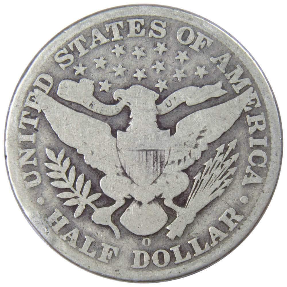 1909 O Barber Half Dollar AG About Good 90% Silver 50c US Type Coin Collectible