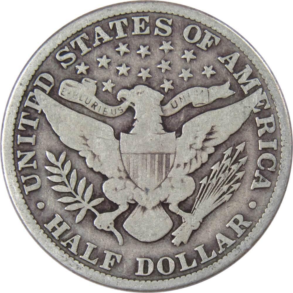 1912 Barber Half Dollar G Good 90% Silver 50c US Type Coin Collectible