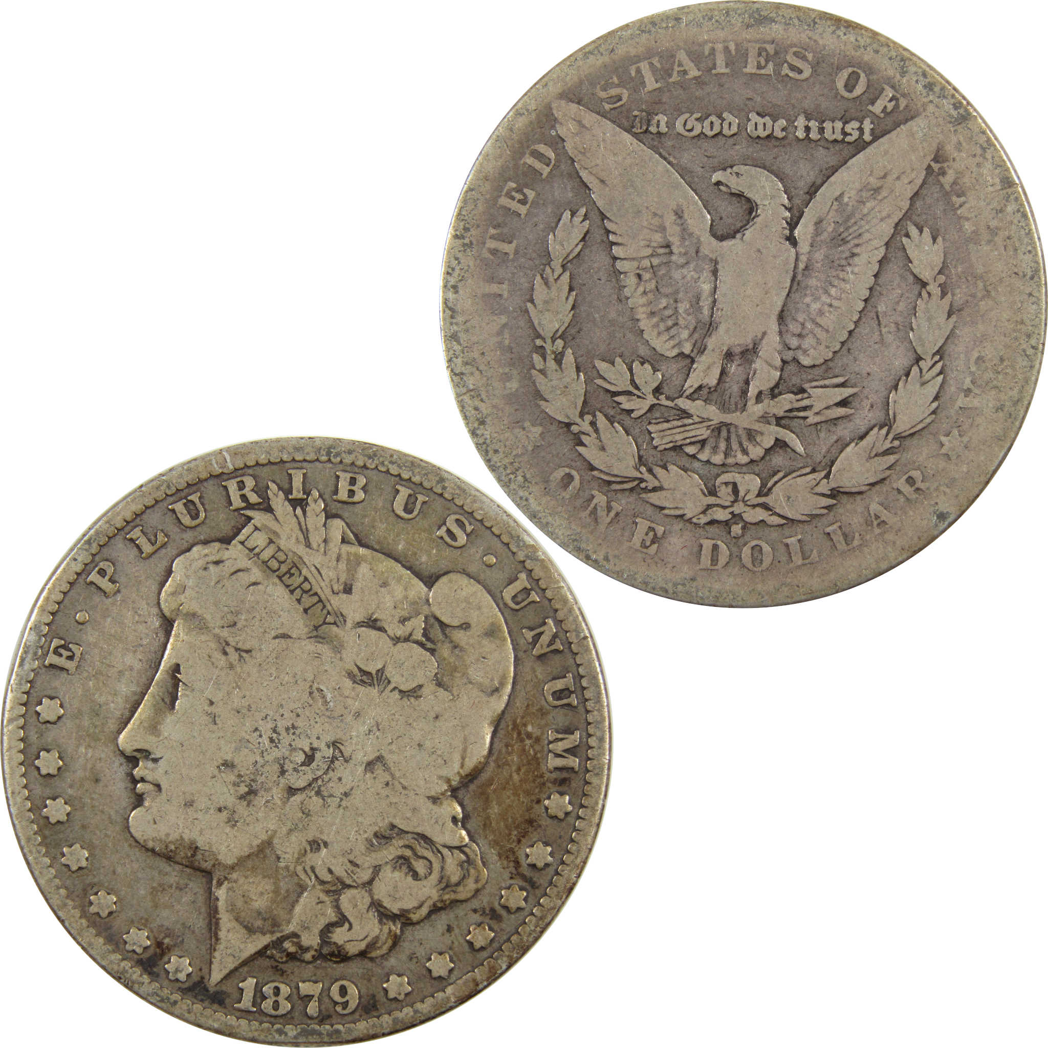 1879 S Rev 78 Morgan Dollar AG About Good 90% Silver $1 Coin SKU:I4833 - Morgan coin - Morgan silver dollar - Morgan silver dollar for sale - Profile Coins & Collectibles