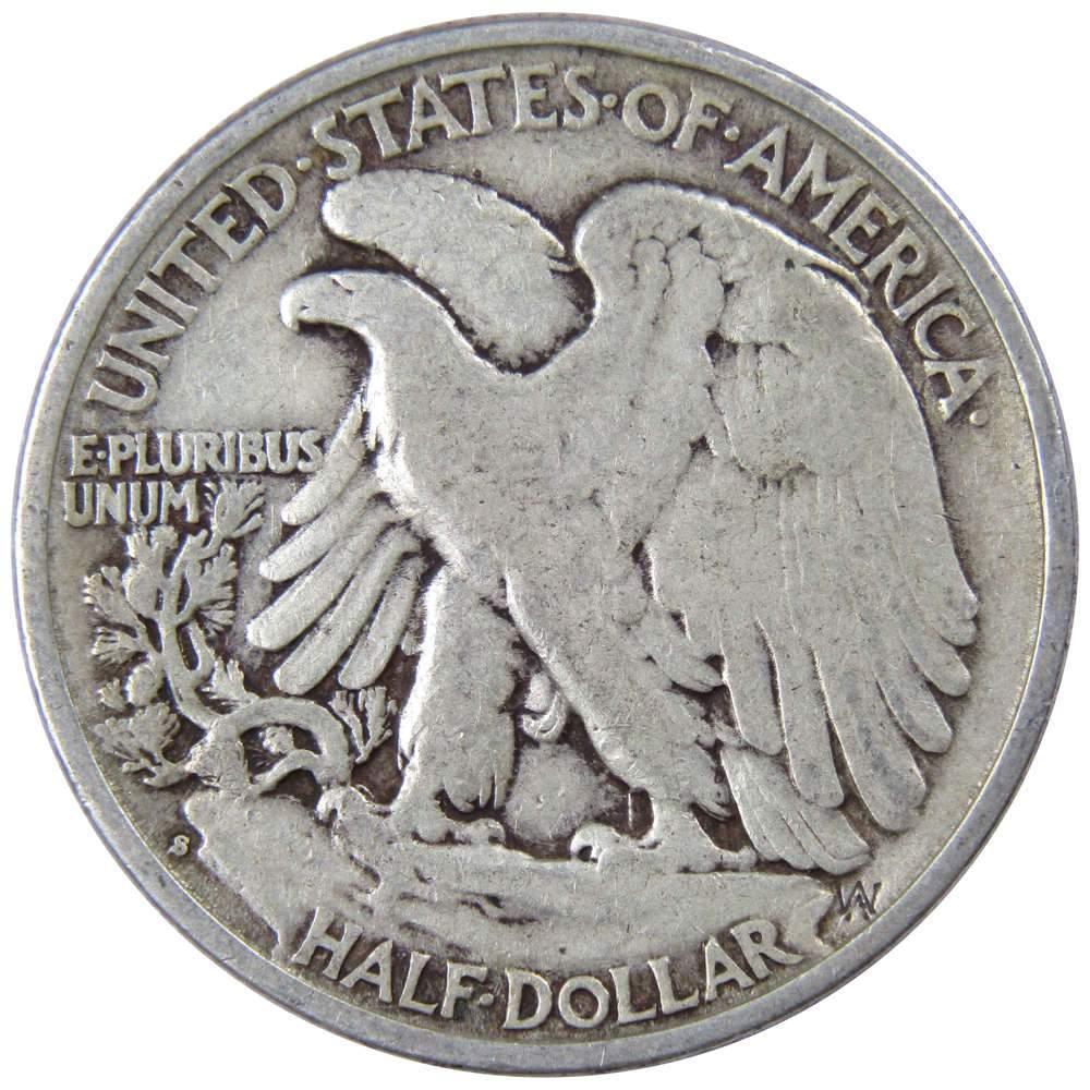 1941 S Liberty Walking Half Dollar F Fine 90% Silver 50c US Coin Collectible