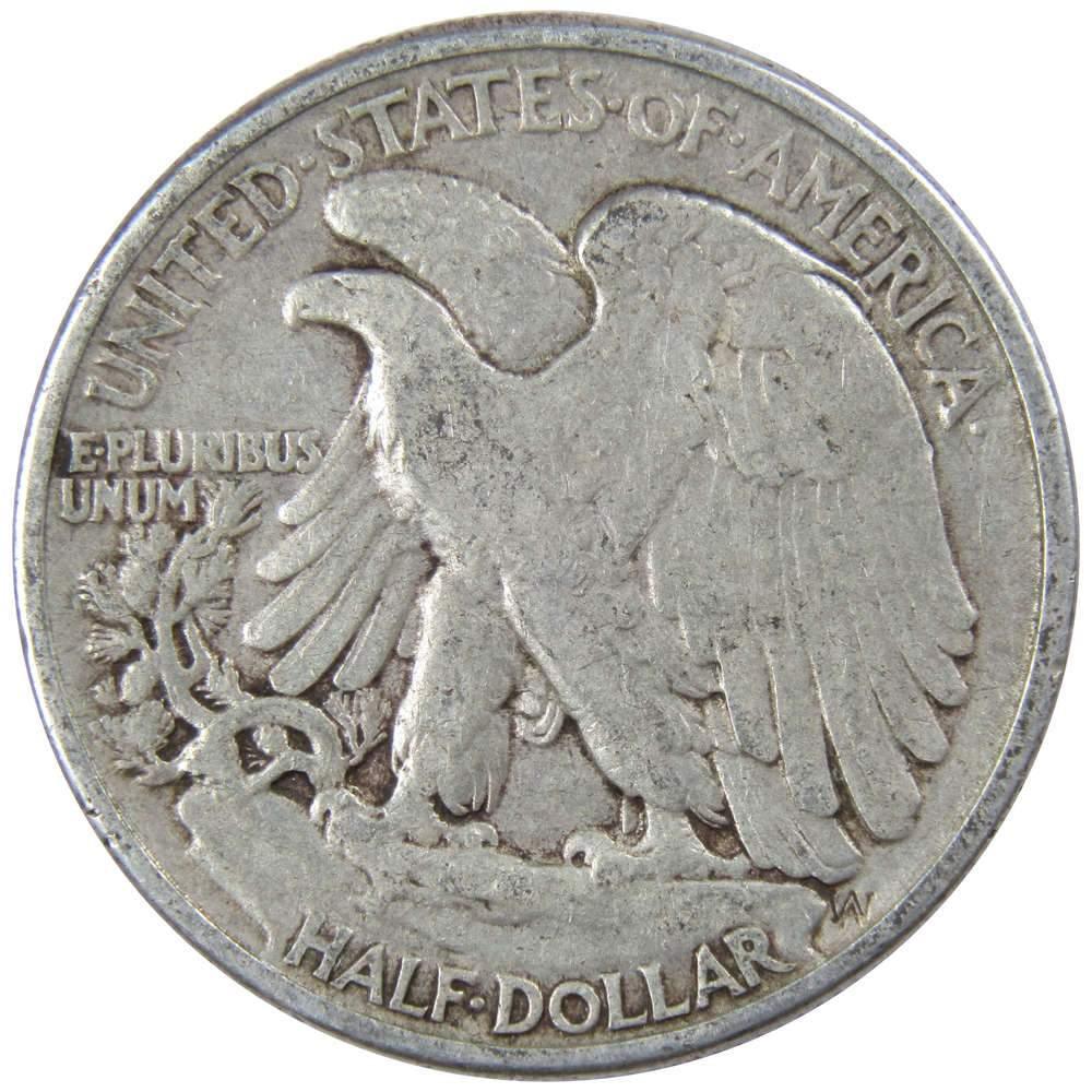 1942 Liberty Walking Half Dollar F Fine 90% Silver 50c US Coin Collectible