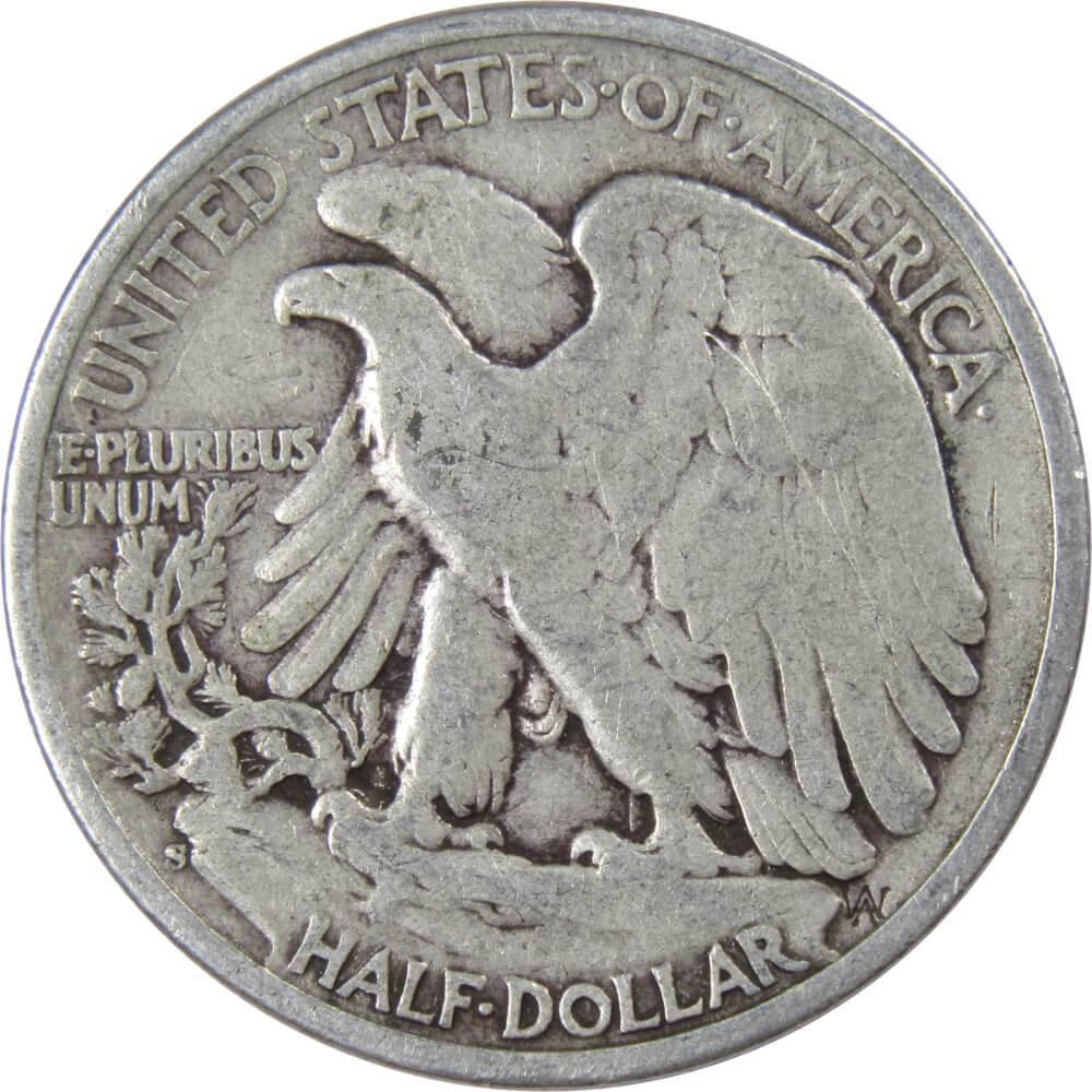1944 S Liberty Walking Half Dollar VG Very Good 90% Silver 50c US Coin