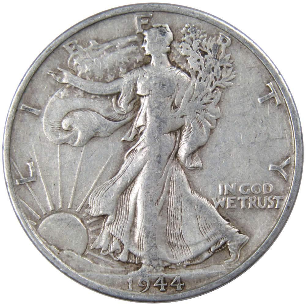 1944 S Liberty Walking Half Dollar VF Very Fine 90% Silver 50c US Coin