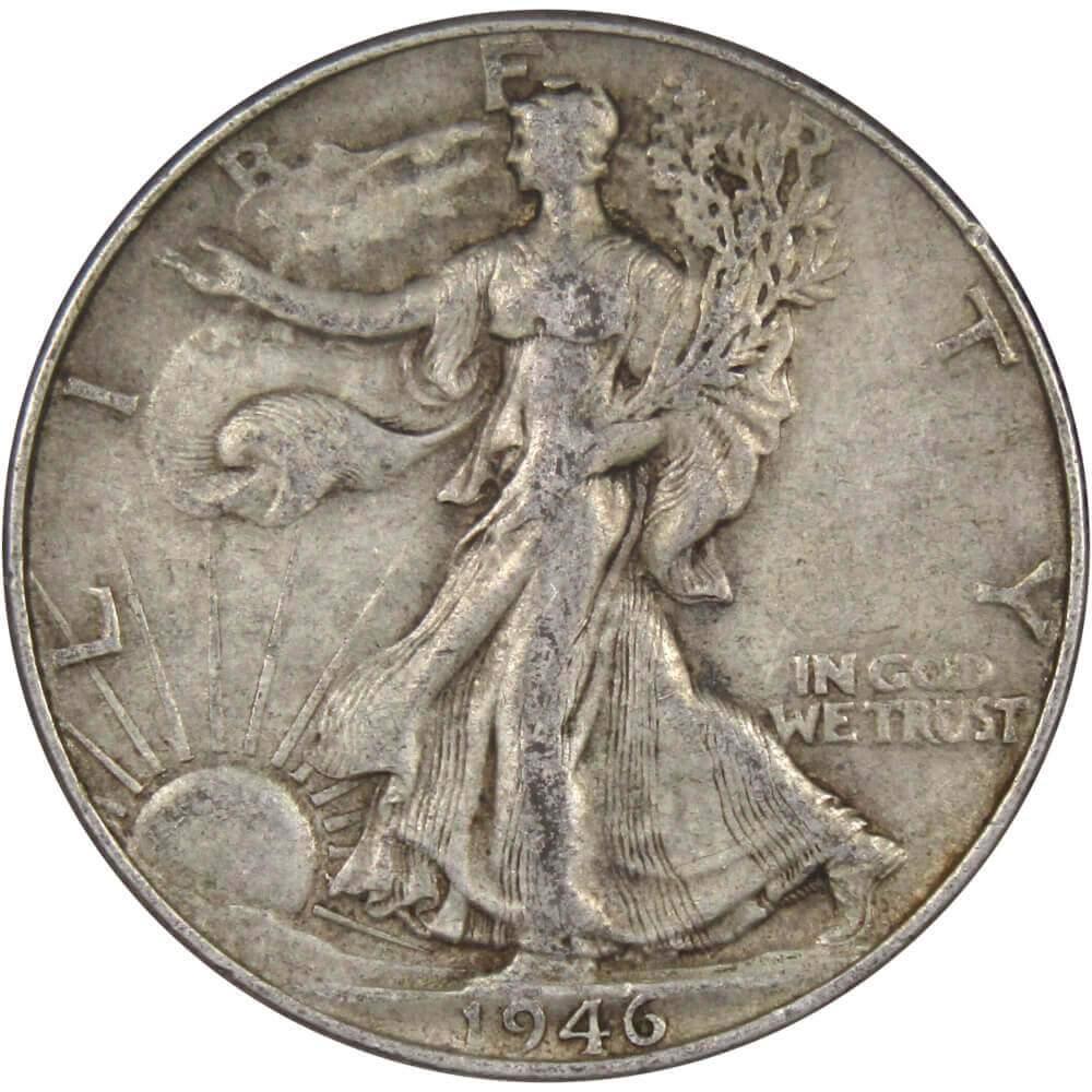 1946 Liberty Walking Half Dollar XF EF Extremely Fine 90% Silver 50c US Coin