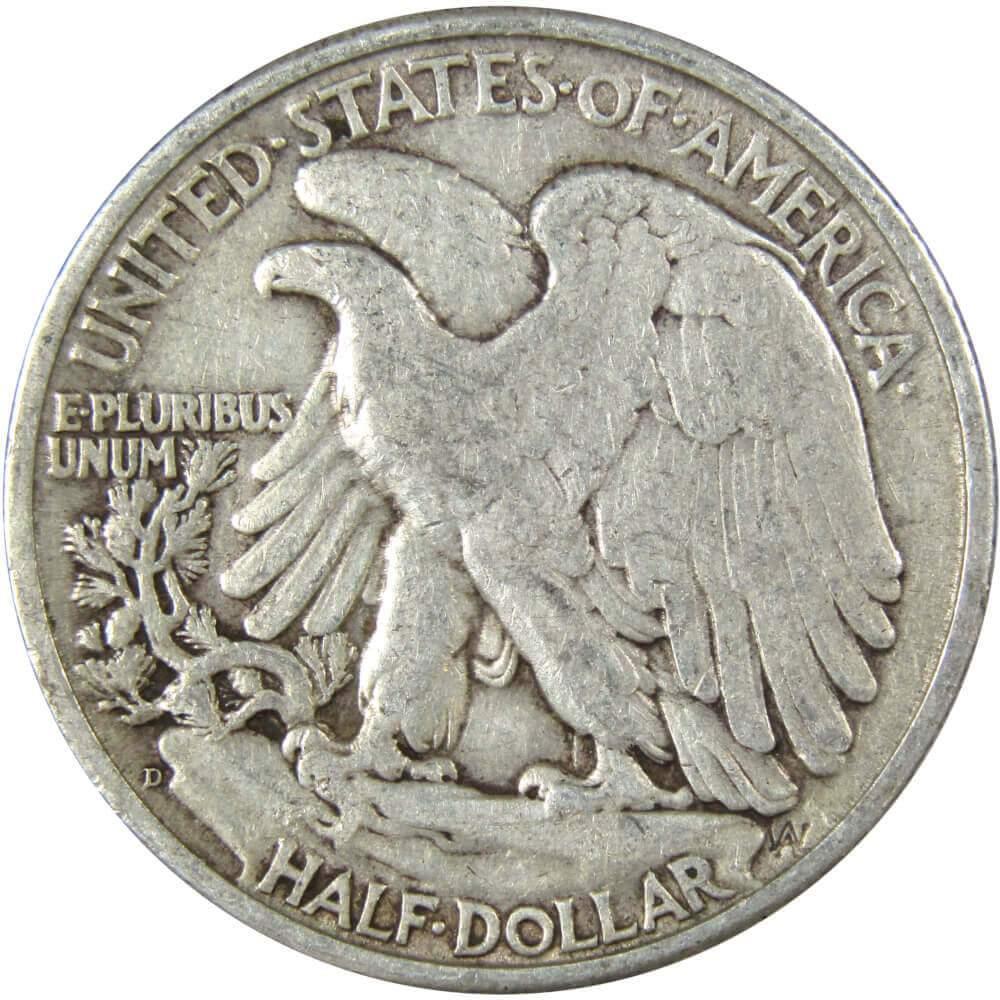 1947 D Liberty Walking Half Dollar AG About Good 90% Silver 50c US Coin