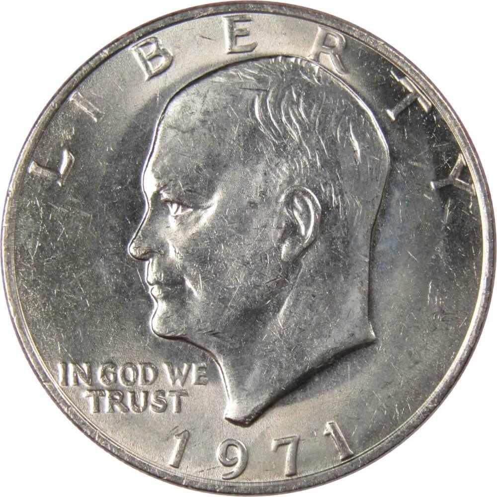1971 Eisenhower Dollar BU Uncirculated Mint State Clad IKE $1 US Coin