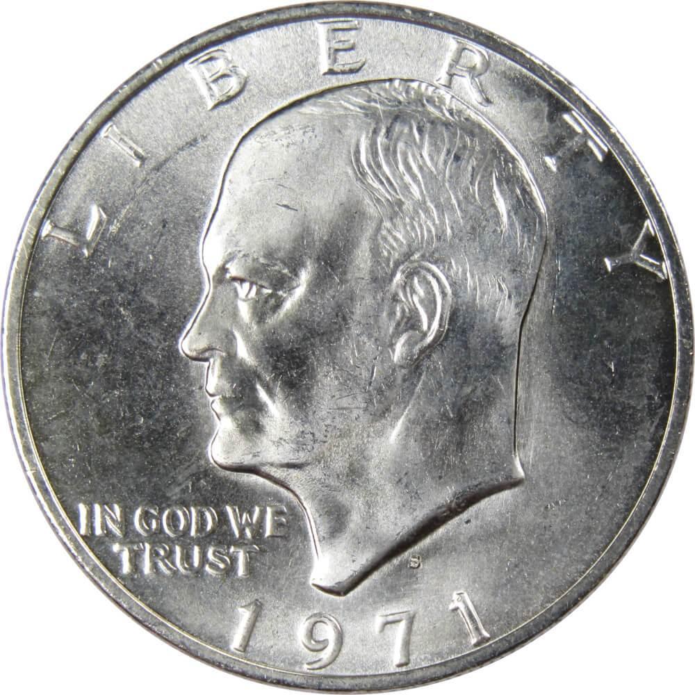 1971 S Eisenhower Dollar BU Uncirculated Mint State 40% Silver IKE $1