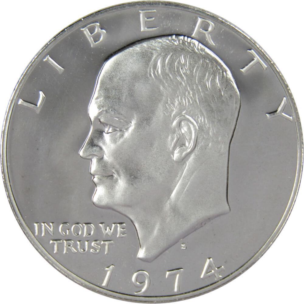 1974 S Eisenhower Dollar Choice Proof 40% Silver IKE $1 US Coin Collectible