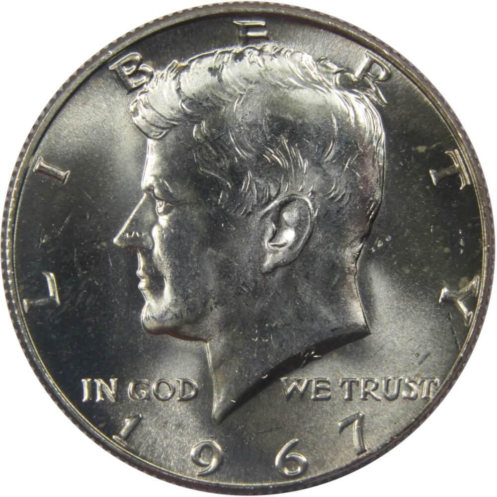 1967 Kennedy Half Dollar BU Uncirculated Mint State 40% Silver 50c