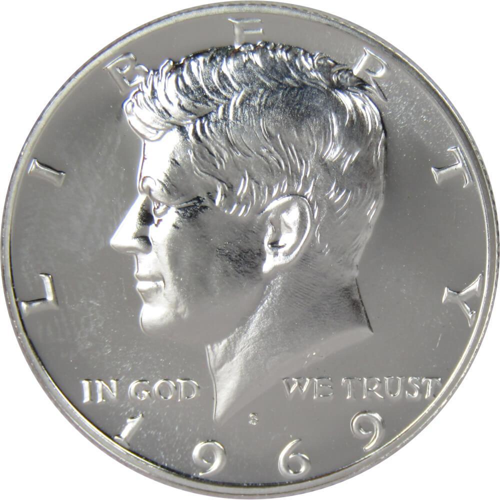 1969 S Kennedy Half Dollar Choice Proof 40 Silver 50c US Coin