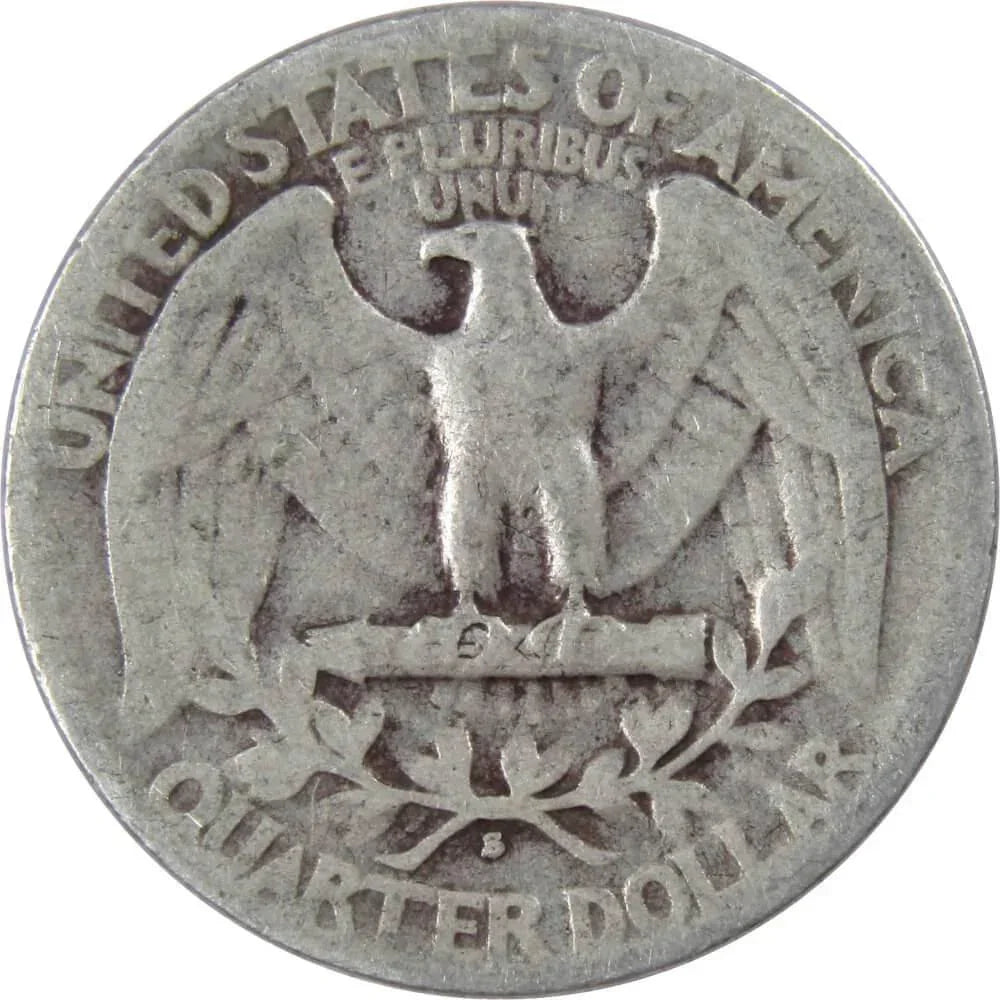 1941 S Washington Quarter G Good 90% Silver 25c US Coin Collectible