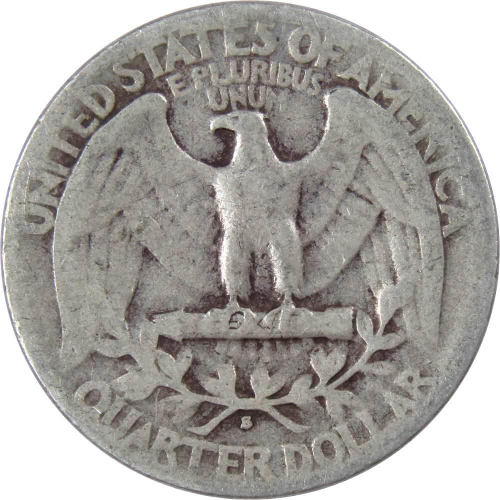 1941 S Washington Quarter G Good 90% Silver 25c US Coin Collectible