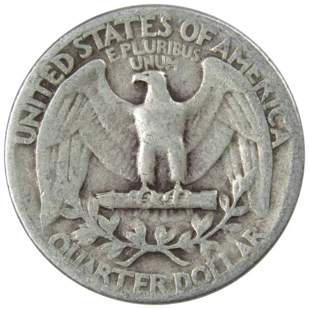 1943 Washington Quarter VG Very Good 90% Silver 25c US Coin Collectible