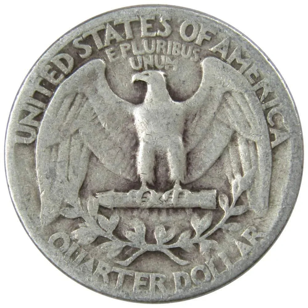 1943 Washington Quarter VG Very Good 90% Silver 25c US Coin Collectible