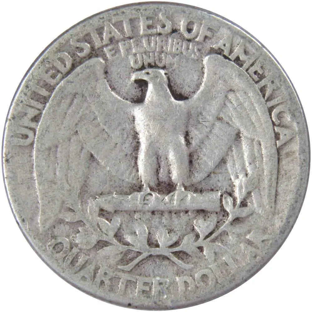 1951 Washington Quarter F Fine 90% Silver 25c US Coin Collectible