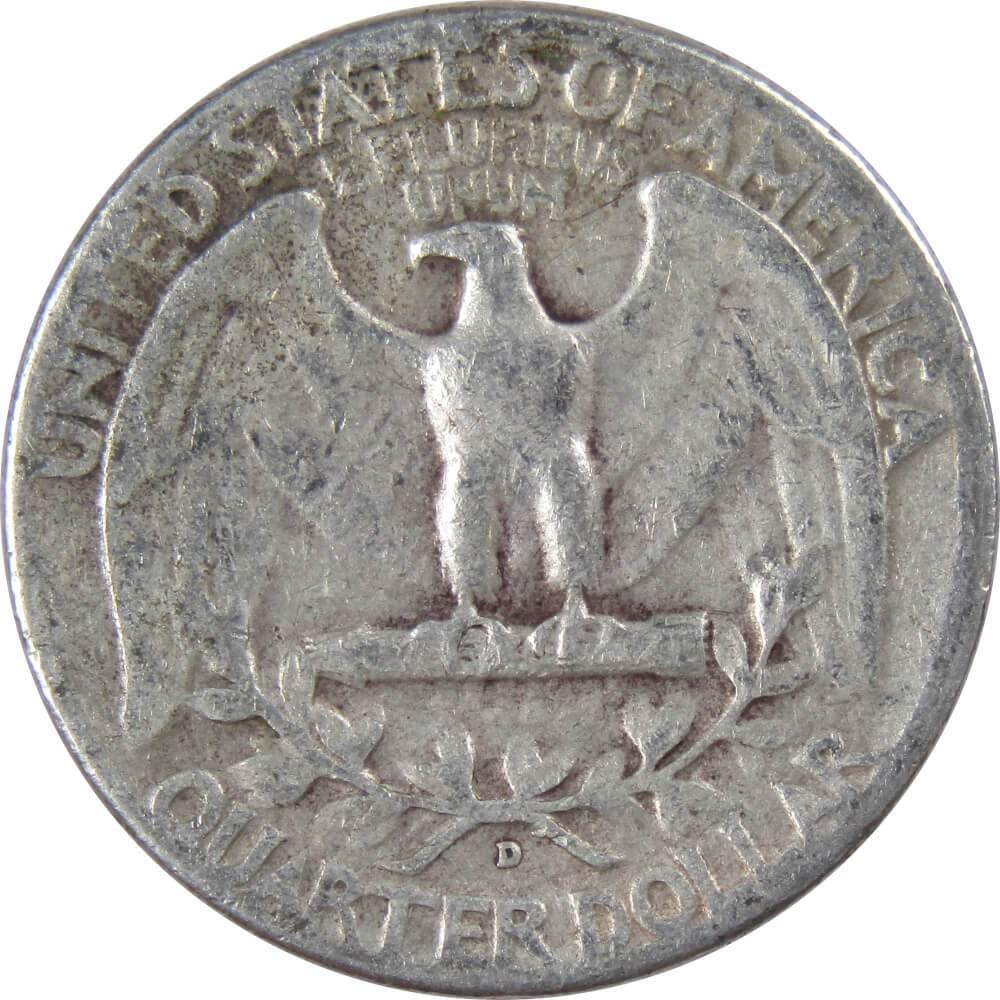 1951 D Washington Quarter VG Very Good 90% Silver 25c US Coin Collectible