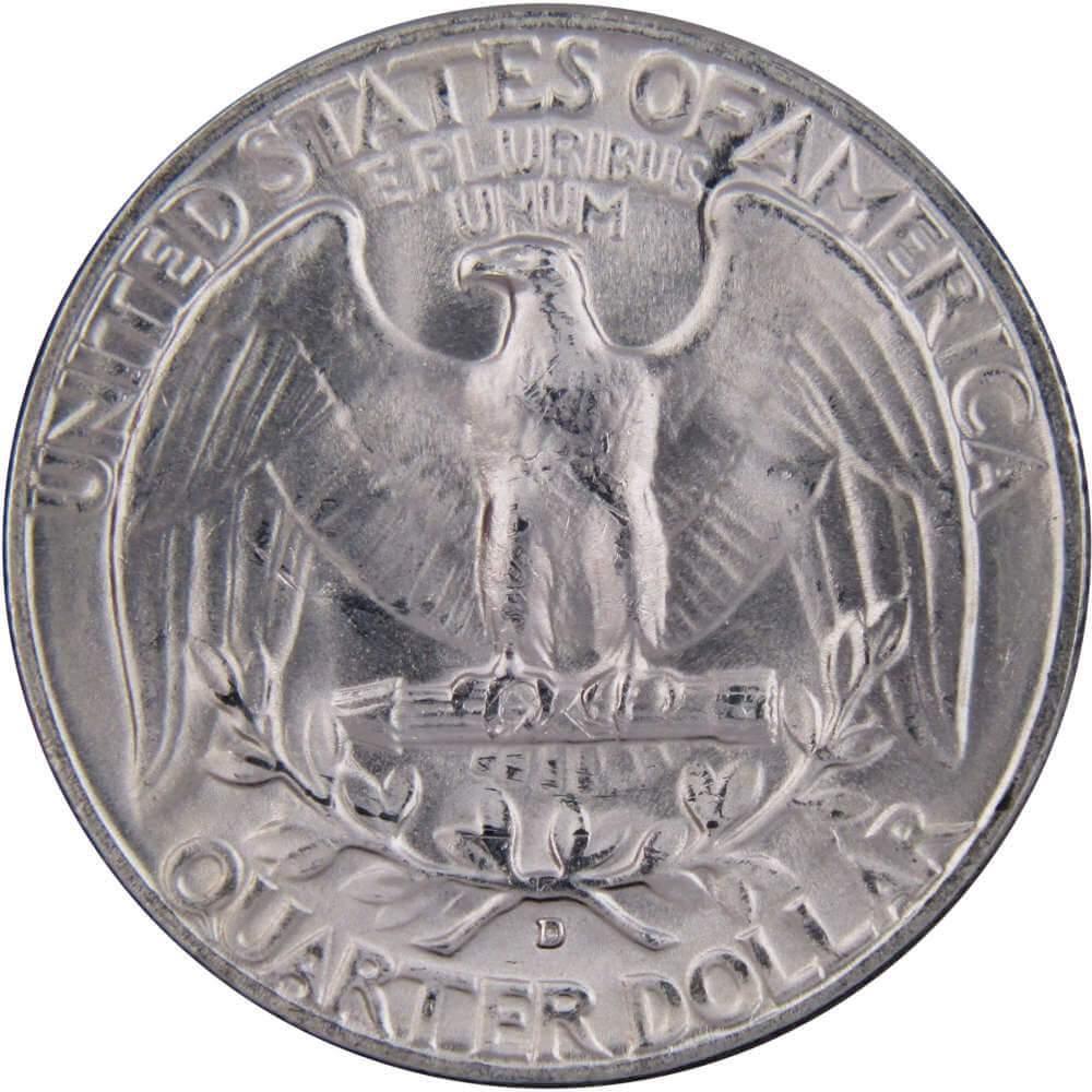 1952 D Washington Quarter BU Uncirculated Mint State 90% Silver 25c US Coin