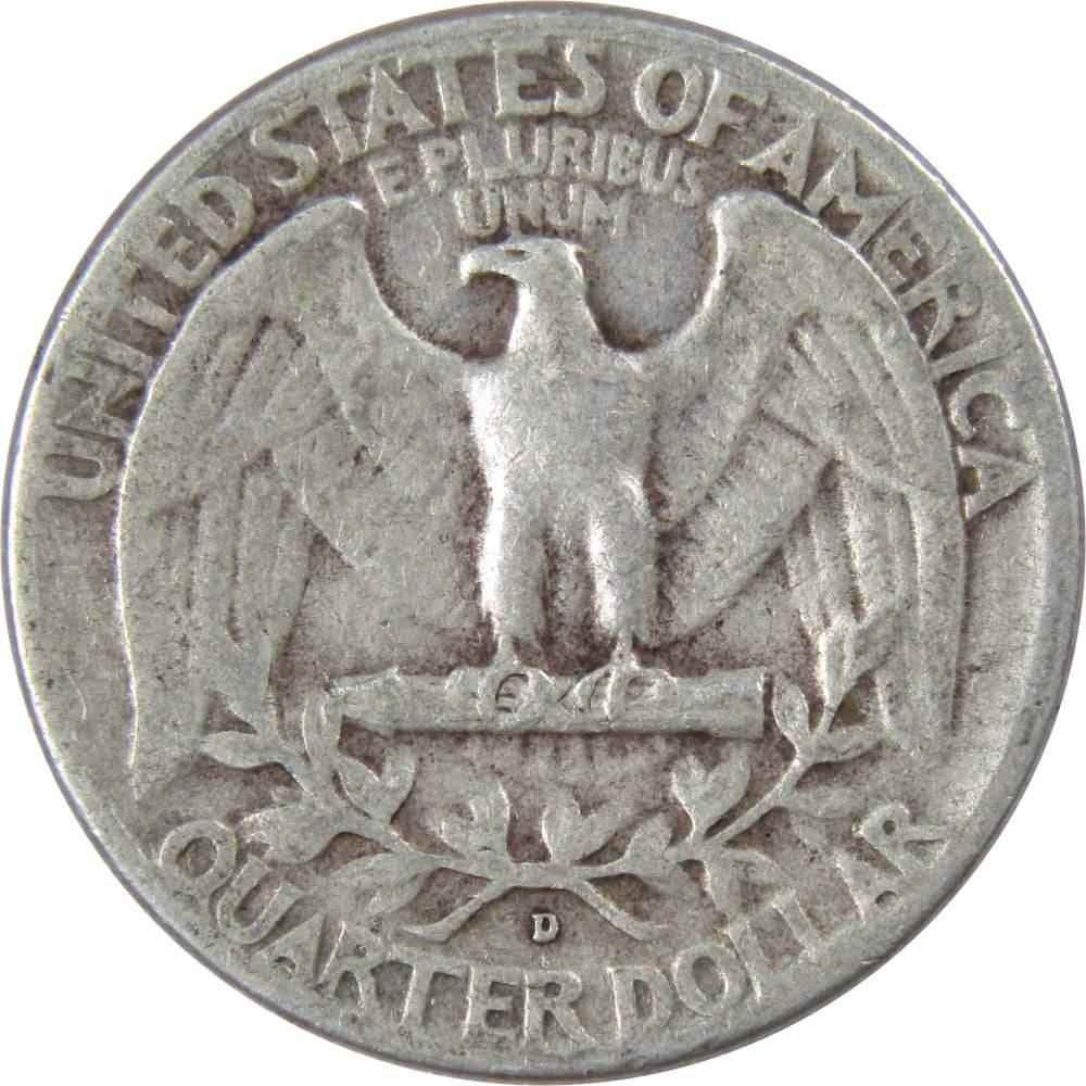 1953 D Washington Quarter VG Very Good 90% Silver 25c US Coin Collectible