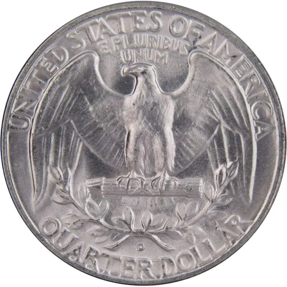 1953 D Washington Quarter BU Uncirculated Mint State 90% Silver 25c US Coin