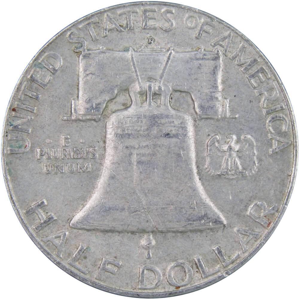 1961 D Franklin Half Dollar XF EF Extremely Fine 90% Silver 50c US Coin