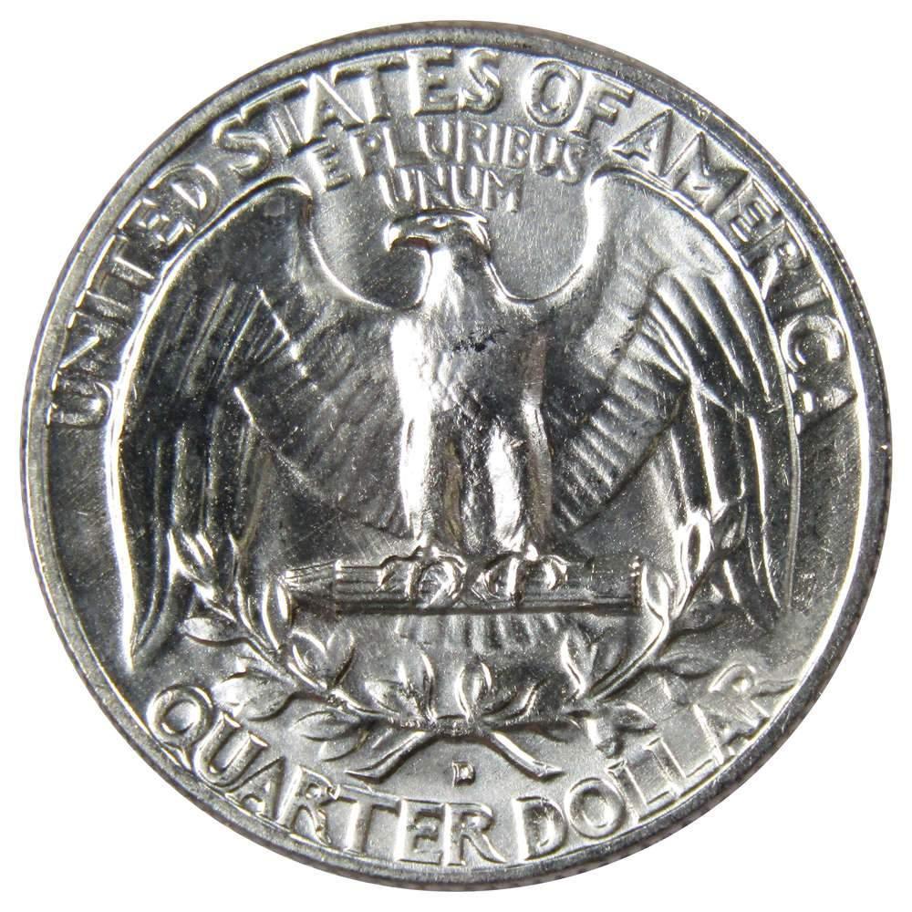 1958 D Washington Quarter BU Uncirculated Mint State 90% Silver 25c US Coin