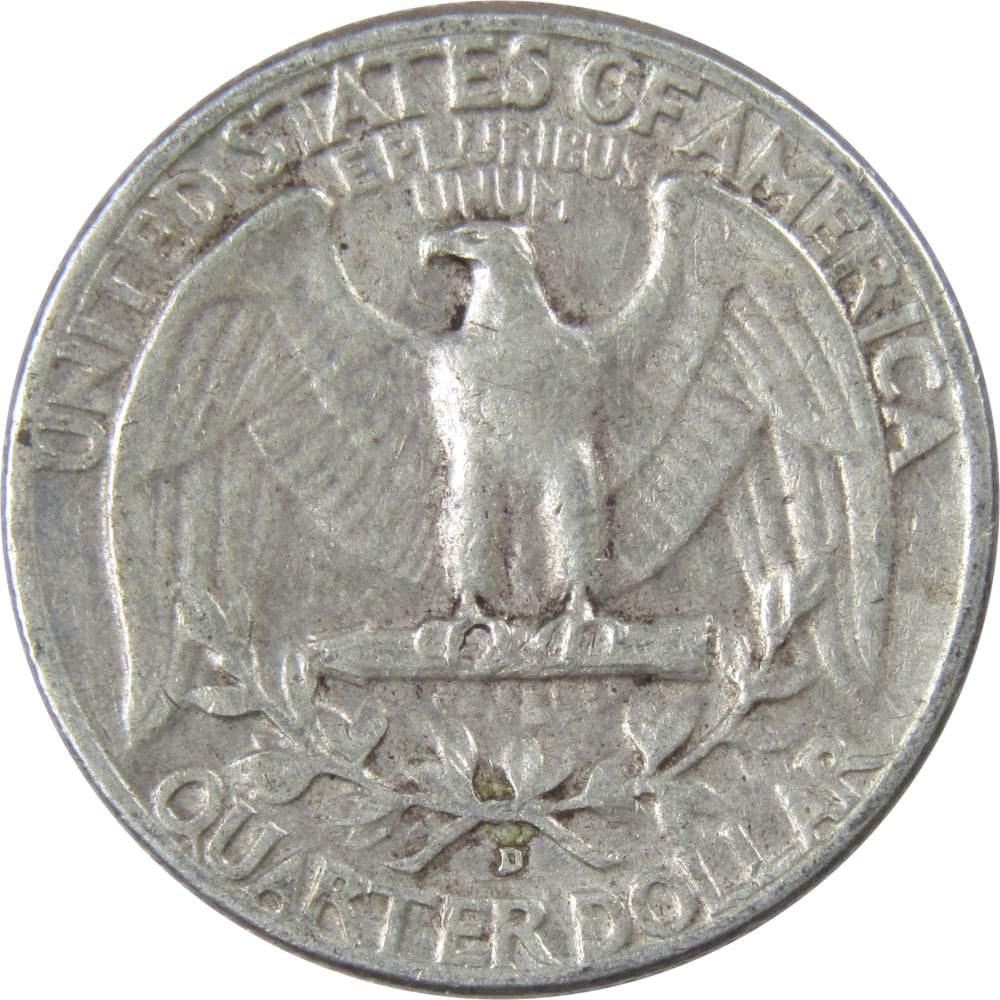 1959 D Washington Quarter AG About Good 90% Silver 25c US Coin Collectible