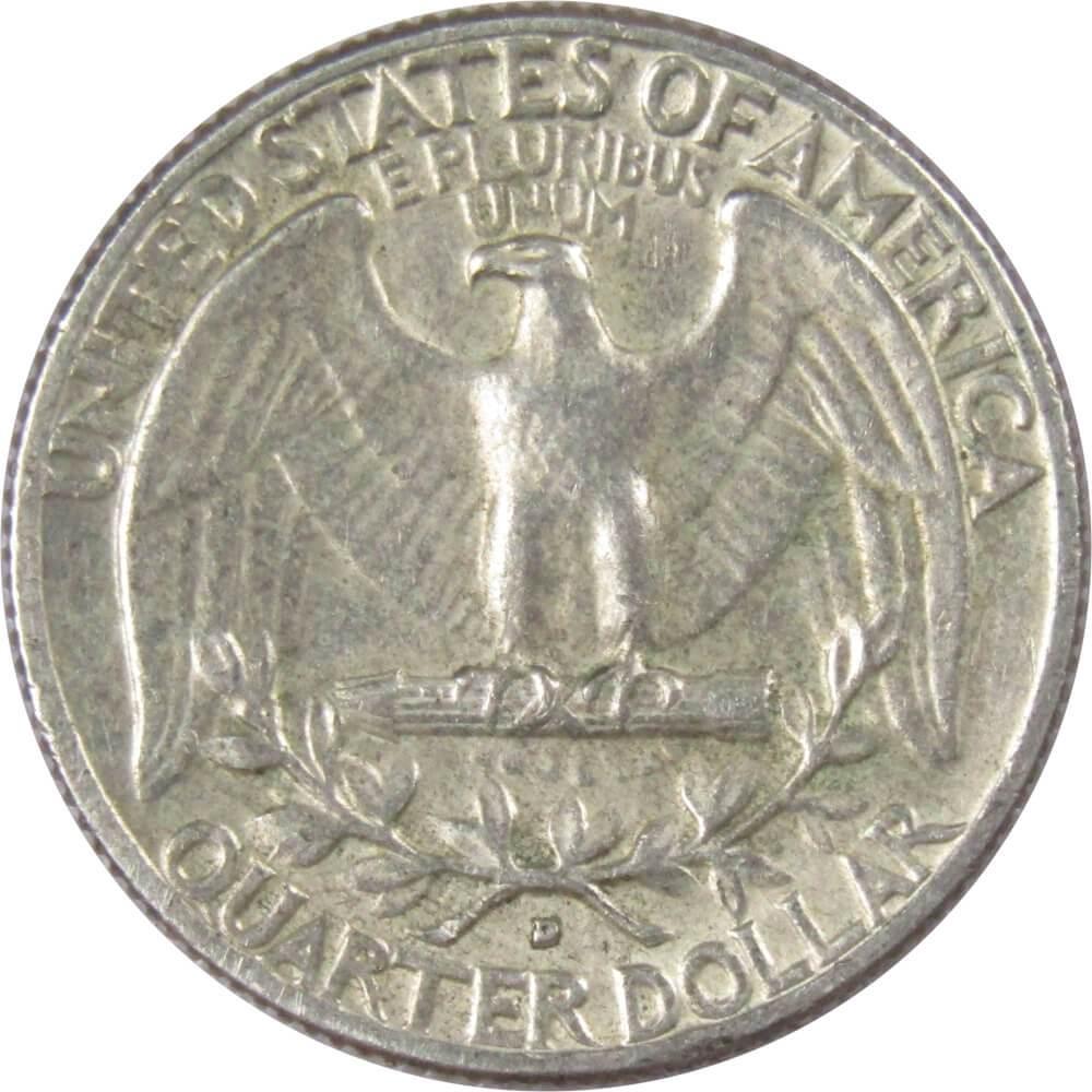 1964 D Washington Quarter AG About Good 90% Silver 25c US Coin Collectible