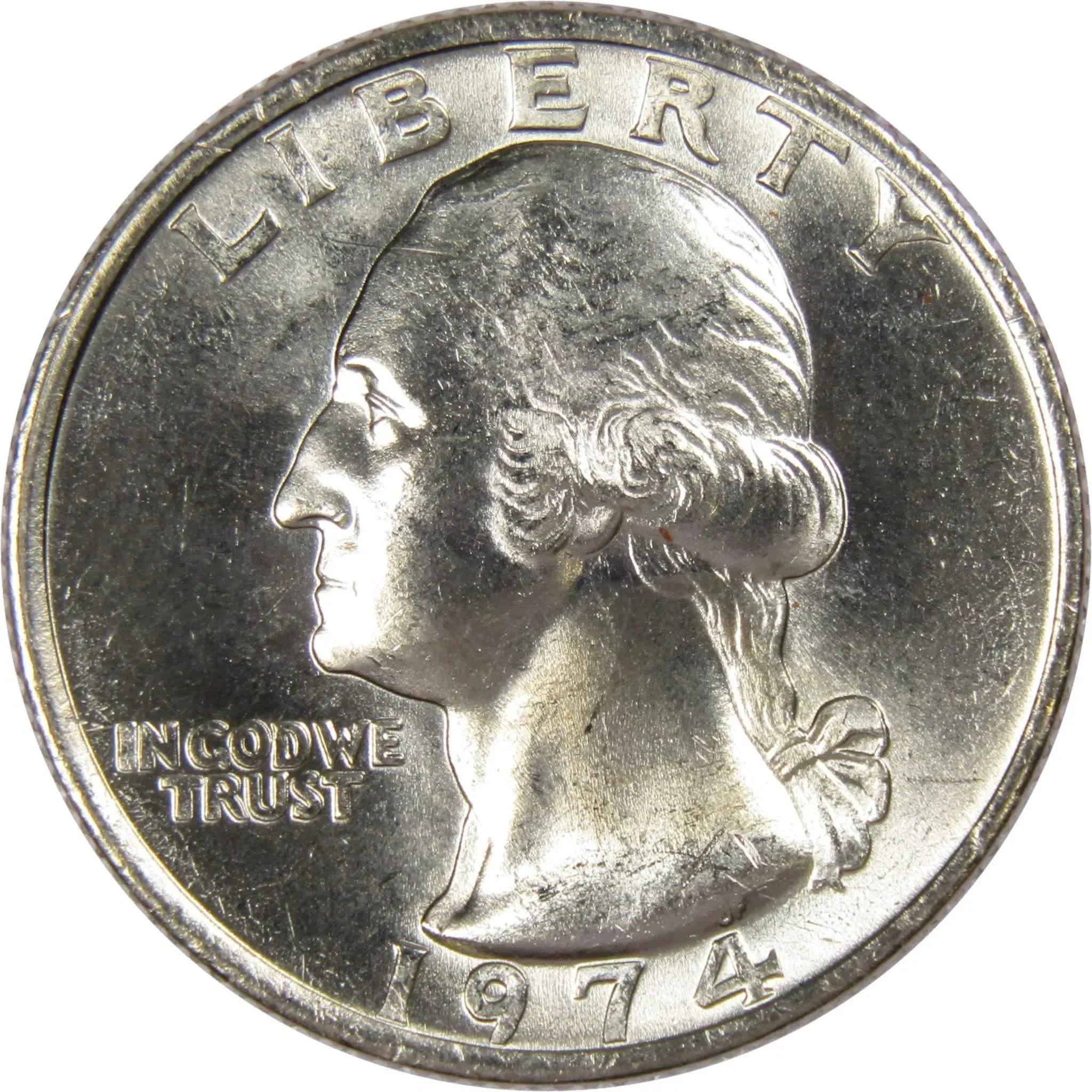 1974 Washington Quarter BU Uncirculated Mint State 25c US Coin Collectible