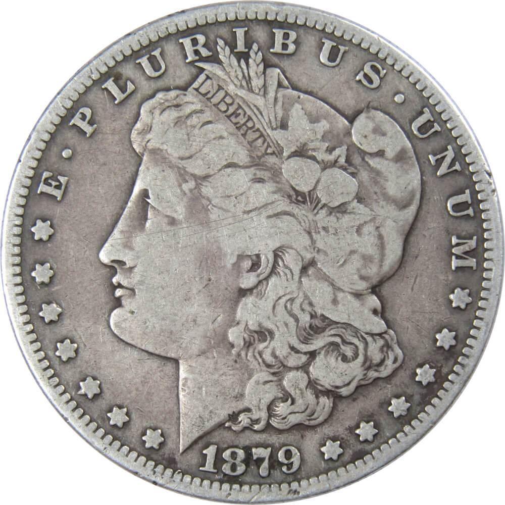 1879 S Morgan Dollar VG Very Good 90% Silver $1 US Coin Collectible - Morgan coin - Morgan silver dollar - Morgan silver dollar for sale - Profile Coins & Collectibles