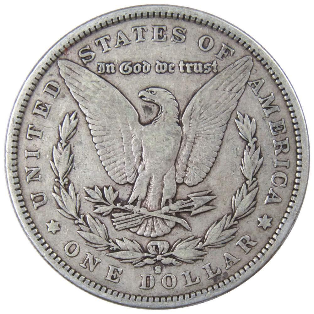 1879 S Morgan Dollar F Fine 90% Silver $1 US Coin Collectible - Morgan coin - Morgan silver dollar - Morgan silver dollar for sale - Profile Coins & Collectibles