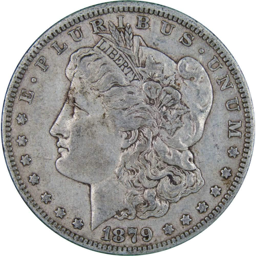 1879 S Morgan Dollar VF Very Fine 90% Silver $1 US Coin Collectible - Morgan coin - Morgan silver dollar - Morgan silver dollar for sale - Profile Coins & Collectibles