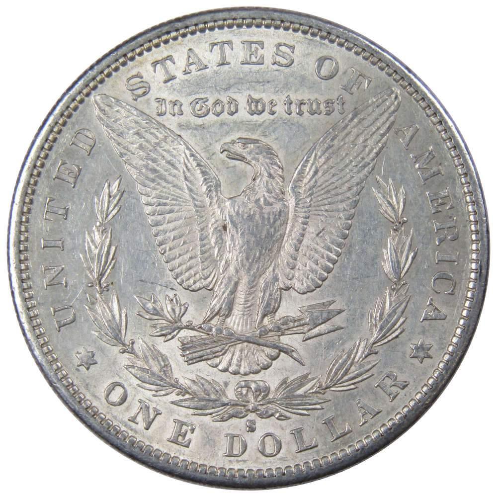 1879 S Morgan Dollar AU About Uncirculated 90% Silver $1 US Coin Collectible - Morgan coin - Morgan silver dollar - Morgan silver dollar for sale - Profile Coins & Collectibles