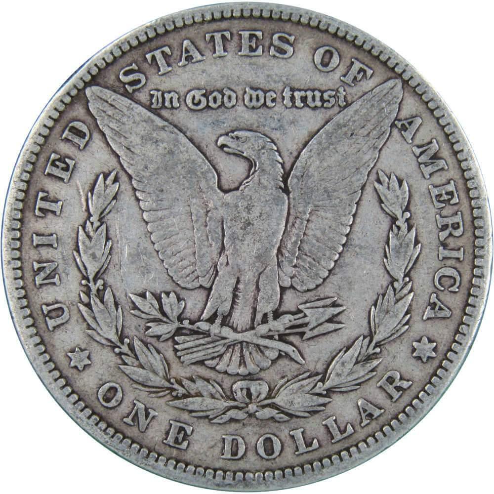 1880 Morgan Dollar F Fine 90% Silver $1 US Coin Collectible - Morgan coin - Morgan silver dollar - Morgan silver dollar for sale - Profile Coins & Collectibles