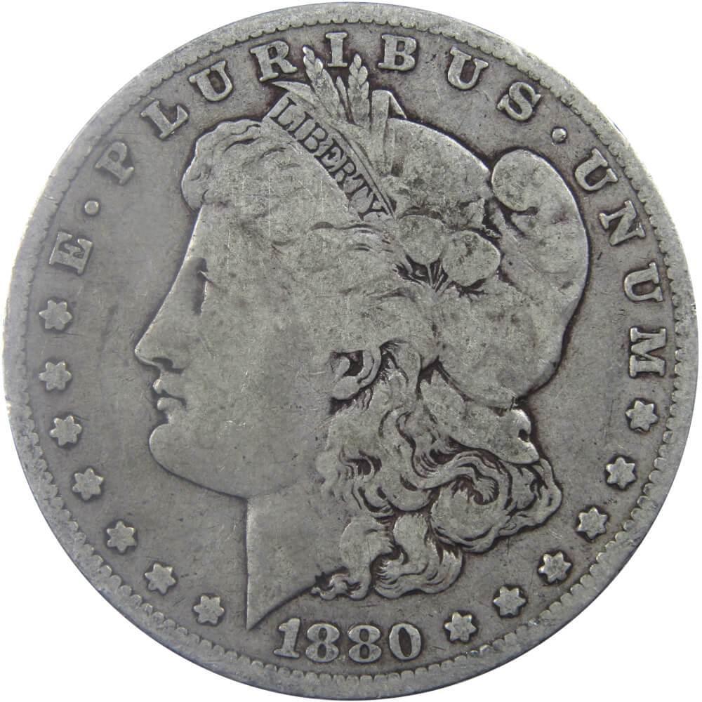 1880 O Morgan Dollar VG Very Good 90% Silver $1 US Coin Collectible - Morgan coin - Morgan silver dollar - Morgan silver dollar for sale - Profile Coins & Collectibles