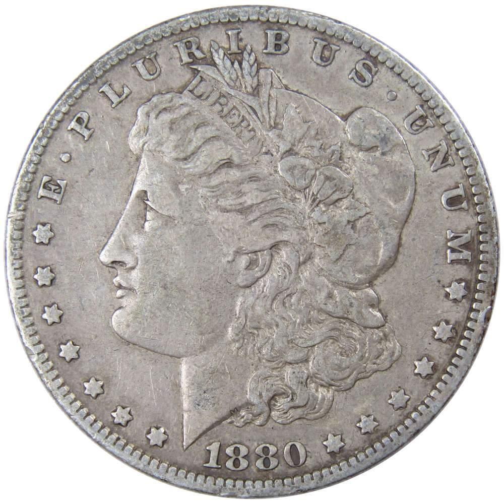 1880 O Morgan Dollar F Fine 90% Silver $1 US Coin Collectible - Morgan coin - Morgan silver dollar - Morgan silver dollar for sale - Profile Coins & Collectibles