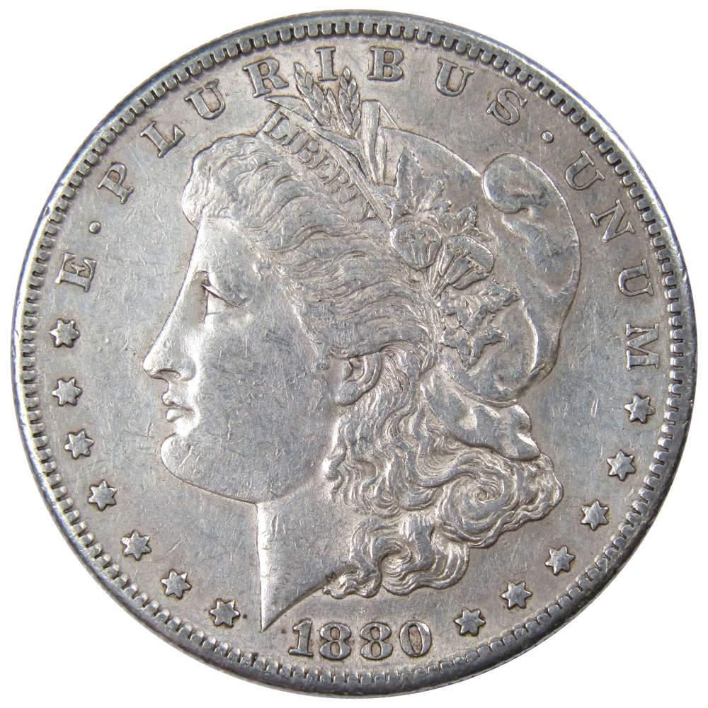 1880 S Morgan Dollar XF EF Extremely Fine 90% Silver $1 US Coin Collectible - Morgan coin - Morgan silver dollar - Morgan silver dollar for sale - Profile Coins & Collectibles