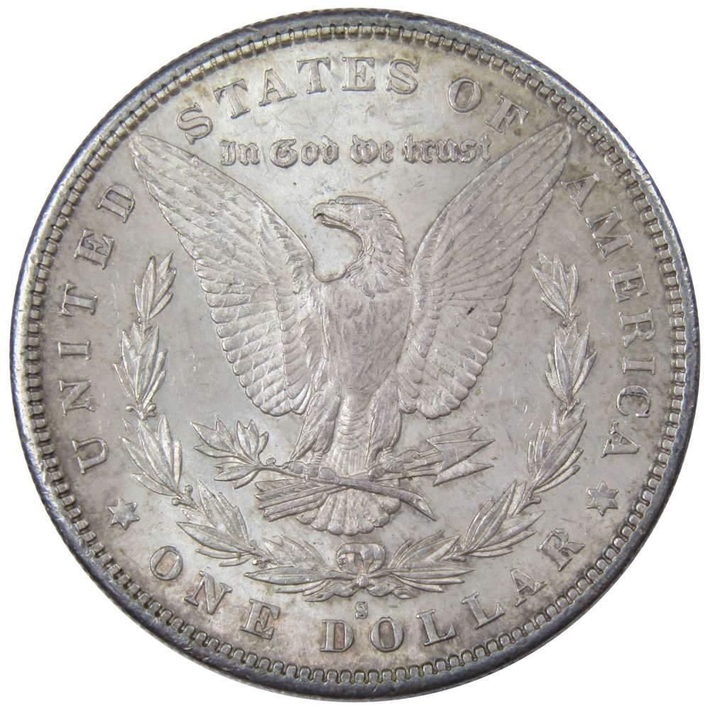 1880 S Morgan Dollar AU About Uncirculated 90% Silver $1 US Coin Collectible - Morgan coin - Morgan silver dollar - Morgan silver dollar for sale - Profile Coins & Collectibles