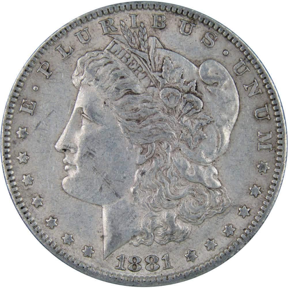1881 Morgan Dollar XF EF Extremely Fine 90% Silver $1 US Coin Collectible - Morgan coin - Morgan silver dollar - Morgan silver dollar for sale - Profile Coins & Collectibles