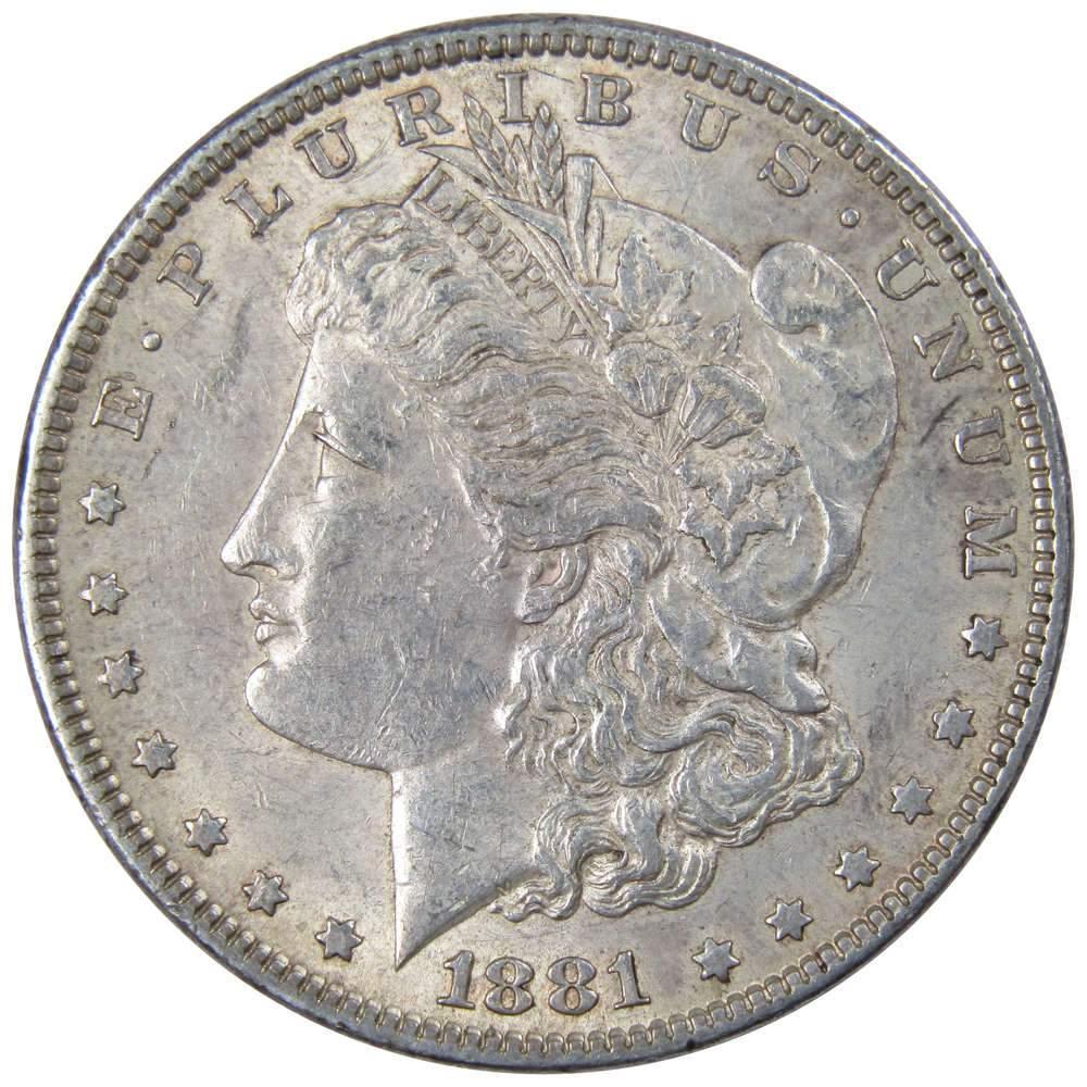 1881 Morgan Dollar AU About Uncirculated 90% Silver $1 US Coin Collectible - Morgan coin - Morgan silver dollar - Morgan silver dollar for sale - Profile Coins & Collectibles