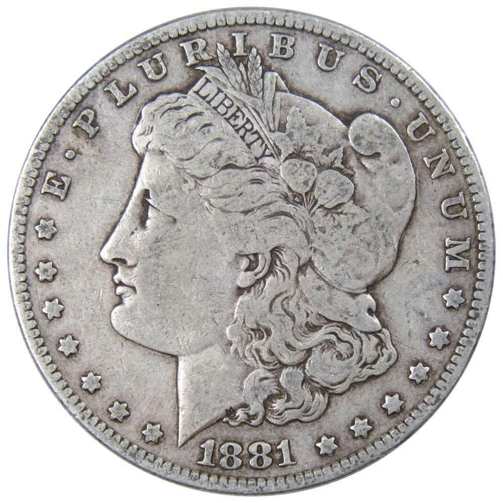 1881 O Morgan Dollar VG Very Good 90% Silver $1 US Coin Collectible - Morgan coin - Morgan silver dollar - Morgan silver dollar for sale - Profile Coins & Collectibles
