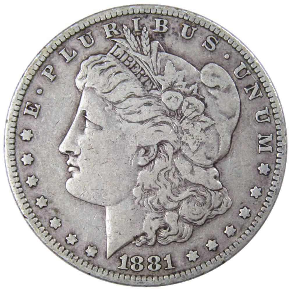 1881 O Morgan Dollar F Fine 90% Silver $1 US Coin Collectible - Morgan coin - Morgan silver dollar - Morgan silver dollar for sale - Profile Coins & Collectibles