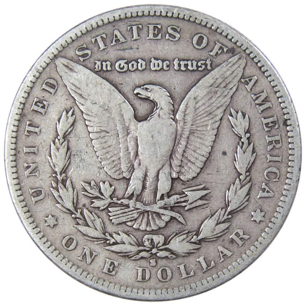 1881 S Morgan Dollar VG Very Good 90% Silver $1 US Coin Collectible - Morgan coin - Morgan silver dollar - Morgan silver dollar for sale - Profile Coins & Collectibles