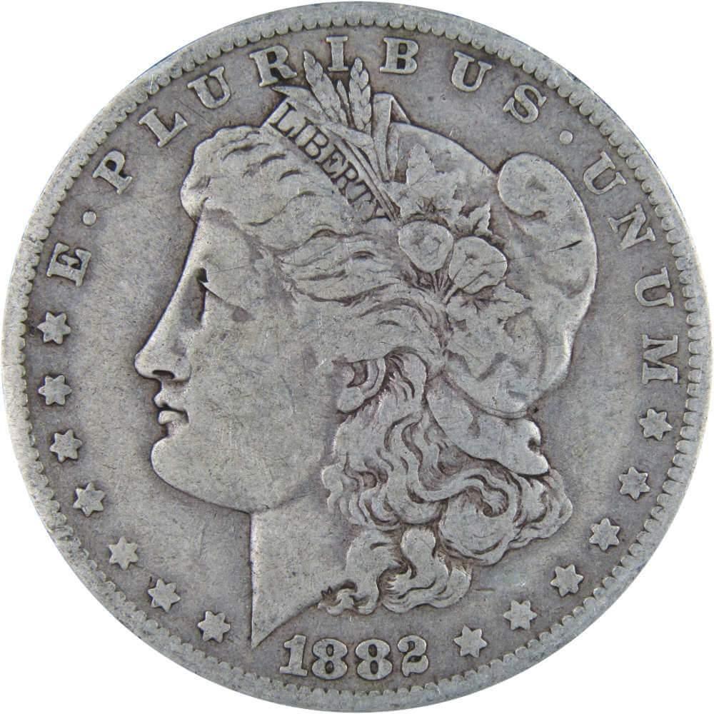 1882 O Morgan Dollar F Fine 90% Silver $1 US Coin Collectible - Morgan coin - Morgan silver dollar - Morgan silver dollar for sale - Profile Coins & Collectibles