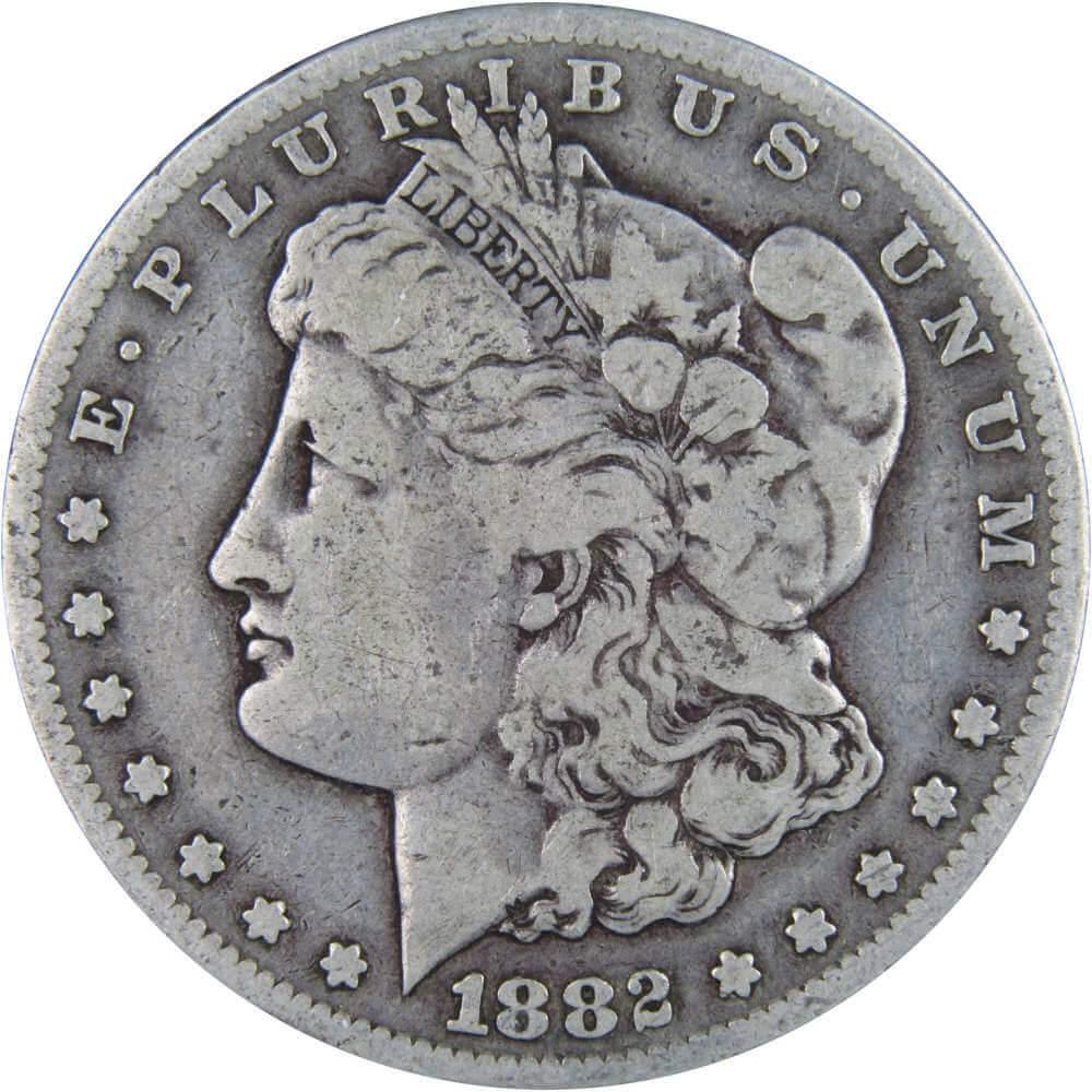 1882 S Morgan Dollar VG Very Good 90% Silver $1 US Coin Collectible - Morgan coin - Morgan silver dollar - Morgan silver dollar for sale - Profile Coins & Collectibles