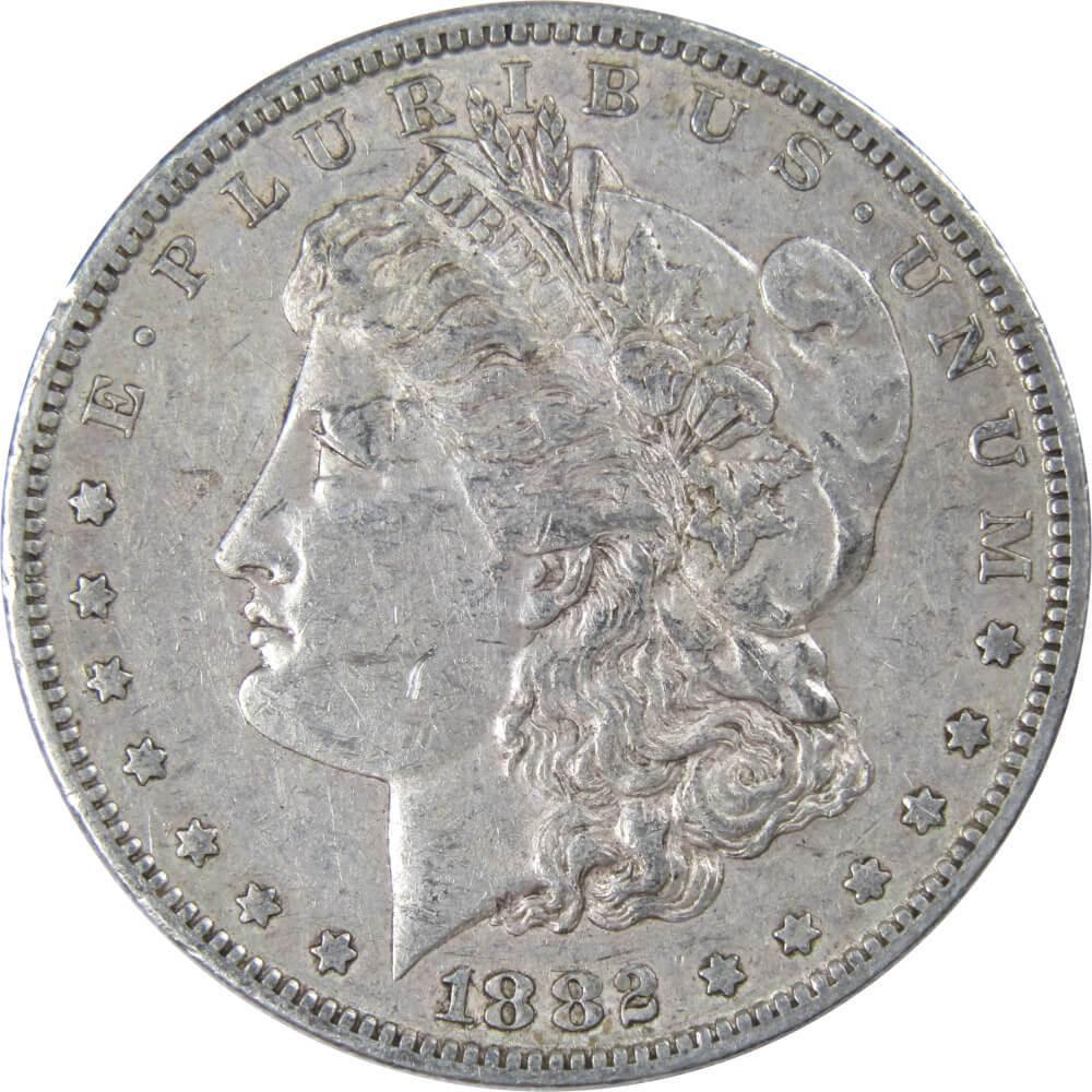 1882 S Morgan Dollar VF Very Fine 90% Silver $1 US Coin Collectible - Morgan coin - Morgan silver dollar - Morgan silver dollar for sale - Profile Coins & Collectibles
