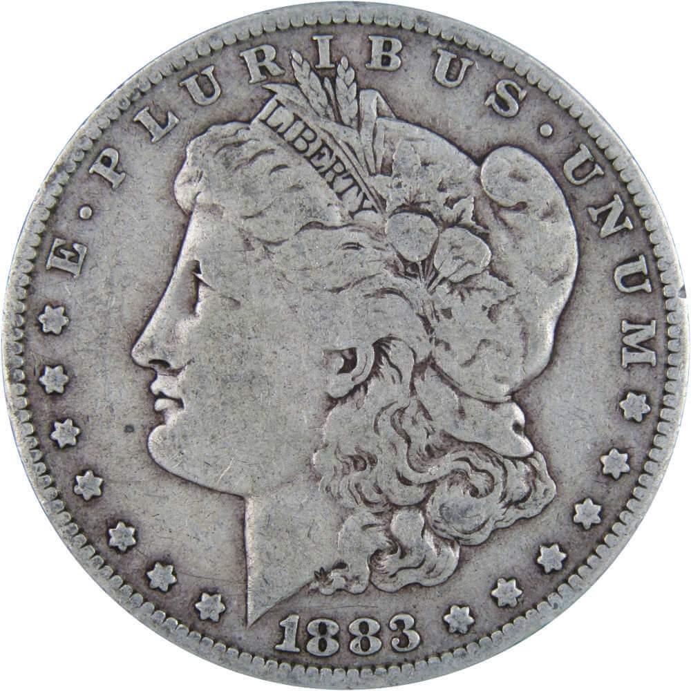 1883 Morgan Dollar VG Very Good 90% Silver $1 US Coin Collectible - Morgan coin - Morgan silver dollar - Morgan silver dollar for sale - Profile Coins & Collectibles