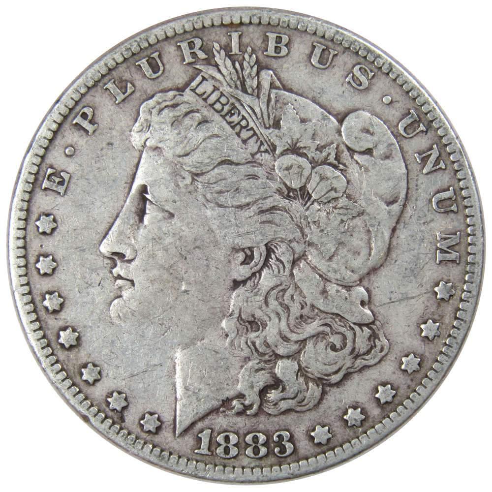 1883 Morgan Dollar F Fine 90% Silver $1 US Coin Collectible - Morgan coin - Morgan silver dollar - Morgan silver dollar for sale - Profile Coins & Collectibles